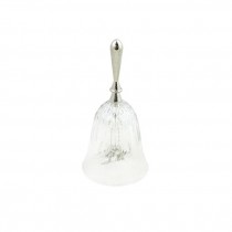 BELL-Crystal Faceted W/Silver Handle & "25th" Toggle