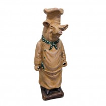 STATUE-25"PIG CHEF