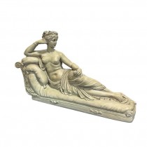 STATUE-RECLINING GREEK WOMAN