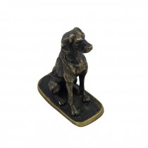 BOOKEND-Bronze Sitting Dog