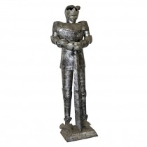 Standing Suit of Silver Armor-