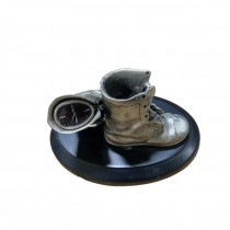 STATUETTE-PEWTER BABY SHOES