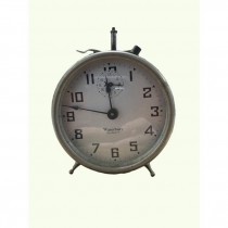 CLOCK-ALARM ROUND CHROME FRAME