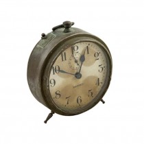 CLOCK-TBL-ANTIQUE METAL