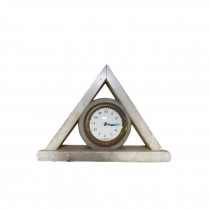 CLOCK-TBL/WHT MARBLE1