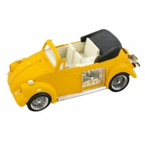 CLOCK-Alarm- Car -Yellow VOLKSWAGAN Beetle