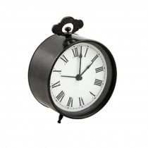 CLOCK-TBL-5"RND-ANTIQ.BRONZE