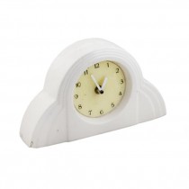 CLOCK-WHT CERAMIC DECO STYLE