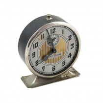 CLOCK-ALARM-BLK/SLV-SUPER GRNT