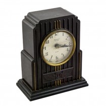 CLOCK-ALARM-ELEC-7"-BRWN-PLSTC