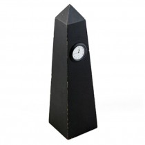 CLOCK-BLACK WOOD 12"