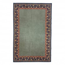RUG-6X9-GREEN W/BL/GRN/BURG BORDER