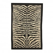 RUG-8X11 BLK/WHITE ZEBRA