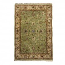 RUG-6X9 LIGHT GR W/PNK/WHITE