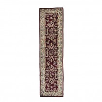 RUNNER-(2"1" x 7'.5") Red Center w/Multi Color Floral Pattern