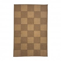 RUG-5X8-BROWN&TAN-CHECKERBOARD