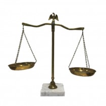 SCALE-BRASS/MARBLE BASE 26"EAG