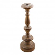 CANDLESTICK-WOOD-LARGE