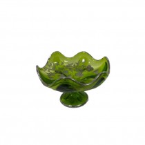 CANDY DISH-6.5DM-GLS-GRN-FOOTE