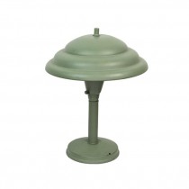 DESK LAMP-Vintage Green Flying Saucer Shade