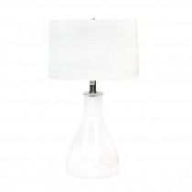 Table Lamp- Clear Glass Bell Shape