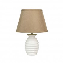 TABLE LAMP-White Ceramic Beehive