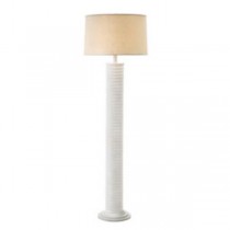 LAMP-FL-WHITE RIDGED-SETOF2