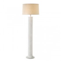 LAMP-FL-WHITE RIDGED-SETOF2