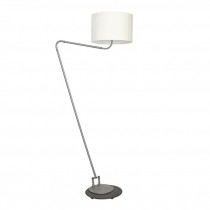 LAMP-FL-65"STEEL GOOSENECK-WHT