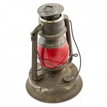 Kerosene Lantern-Rusted/DK Red