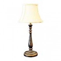 LAMP-TBL-PR-28"BLK W/BRN FLORA