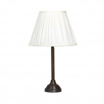 TABLE LAMP-Bronze Column W/Round Base