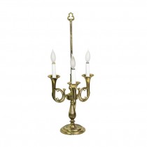 TABLE LAMP-Brass Trumpet Bass