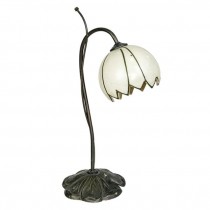 LAMP-TBL-BRASS W/TULIP SHADE