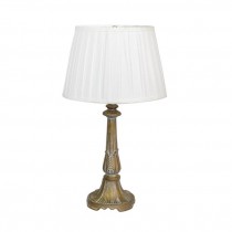 TABLE LAMP-Gold Wash Carved Column