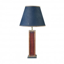 LAMP-TBL-Brown Leather Dominos