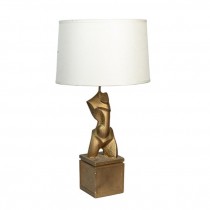 TABLE LAMP-Antique Gold Torso