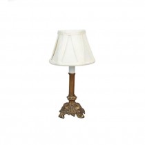 TABLE LAMP-Gold Patina Candlestick