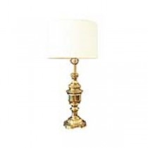 LAMP-TBL-PR-28"BRASS-SCALLOPED