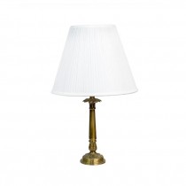 TABLE LAMP-Onrnate Brass Candlestick Base