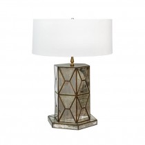 TABLE LAMP-Mirror Hexagon Design