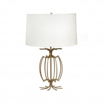 TABLE LAMP-Antique Gold Cage Design