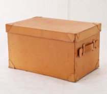 TRUNK-14X21-TAN LEATHER