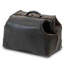 DOCTORS BAG-BLACK PEBBLE LEATH