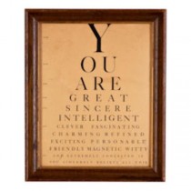 EYE CHART-"YOU ARE GREAT"