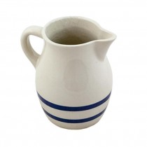 PITCHER BEIGE 2 BLUE RINGS