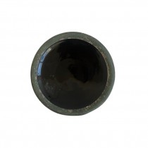 (71050004)DISH-Black Interior w|Teal Exterior Ring Dish