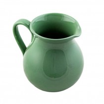 PITCHER-CERAMIC-GREEN CRACKLE-