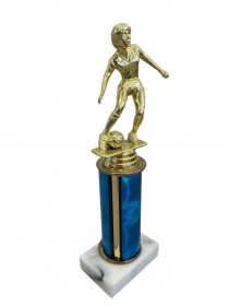 Trophy- Woman Soccer Gold/ Blu