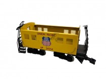 TRAIN-CABOOSE-YELLOW-UNION PAC